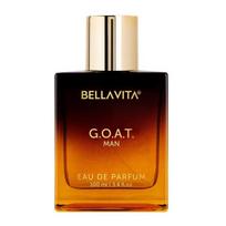 Bella Vita Luxury G.O.A.T Man Eau De Parfum Kvepalai su Bergamote, Pačiuliu ir Vetiverija|Aukščiausios kokybės, ilgai išliekantis aštrus ir medienos aromatas vyrams, 100 ml