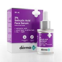 The Derma Co 2% Salicilo rūgšties serumas | Hamamelis ir gluosnio žievė | Esant aktyviems spuogams I Kontroliuoja riebalų gamybą ir apsaugo nuo odos pažeidimų – 30 ml