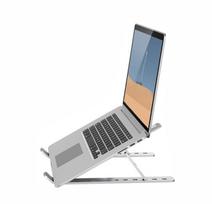 Swissten Aluminium stovas nešiojamiems kompiuteriams, 10 - 15", Pilkas