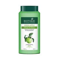 Šampūnas-kondicionierius su žaliu obuoliu (340 ml), Žaliojo obuolio blizgesio ir blizgesio šampūnas ir kondicionierius, Biotique 20.59375