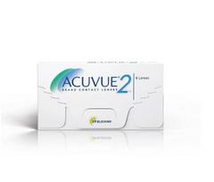 ACUVUE 2 – dviejų savaičių daugkartiniai kontaktiniai lęšiai (-10, Skaidrūs, 6 lęšių pakuotė) | Iš Johnson&Johnson