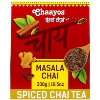 Chaayos Masala arbata – aukščiausios kokybės Chai Patti su 100 % natūraliais prieskoniais – 300 g [150 puodelių] | Masala Chai Patti | Chai Masala | Asamo arbata brown