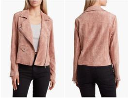 Suede Women 100%Lambskin Jacket Leather Party Wear Barbie Pink Design Handmade XS rožinė