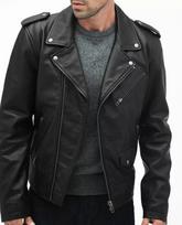 AL KHALID BOMBER Biker New Men's Black Jacket 100% Soft Lambskin Style Moto Biker Jacket XS juoda