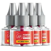 Good knight Power Activ+ Skystas garintuvas | Uodų repelento papildymas | 4 vnt. pakuotė (po 45 ml)