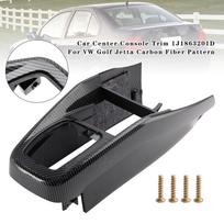 Automobilio centrinės konsolės apdaila 1J1863201D, skirta VW Golf Jetta, anglies pluošto raštas