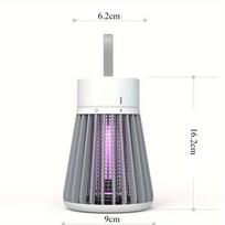 „Bug Zapper“ uodų gaudyklė, musių gaudyklė, uodų žudikė, USB, elektrinė, be spinduliuotės, LED, nutildyta, lovų blakių žudikė balta