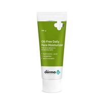 The Derma Co Kasdienis veido drėkiklis be aliejaus su hialurono rūgštimi, ceramidais ir multivitaminų kompleksu riebiai ir hidratuotai odai - 100g