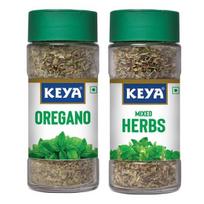 Keya Premium Žolelių Rinkinys Raudonėlis 15g | Mišrios Žolelės 25g | Stiklinis Buteliukas | 2 vnt. pakuotė