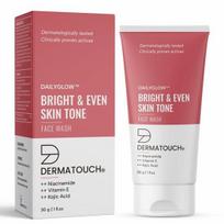 DERMATOUCH Veido prausiklis šviesiai ir lygaus atspalvio odai su niacinamidu, vitaminu E ir kojine rūgštimi | Kasdienis švelnus veido prausiklis įdegusiai, pigmentuotai, nelygaus atspalvio odai - 30G