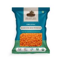 Ekologiški raudonieji lęšiai (Masoor Dal) 900 g | Ekologiškos ankštinės daržovės - 100% ekologiškas maistas (Masoor ki Dal) | NPOP sertifikuotas I ekologiškas sertifikuotas blue