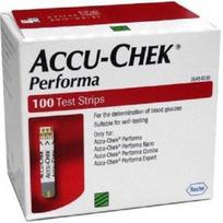 ACCU-CHEK Performa bandymo juostelės (100) 100 glikometro juostelių Pack 2 (200 Strips )