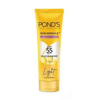 POND'S Serumas-stipriklis nuo saulės visų tipų odai. Apsaugo ir mažina tamsias dėmes su SPF 55 ir niacinamido-C serumo galia. 100 g, 1 pakuotė