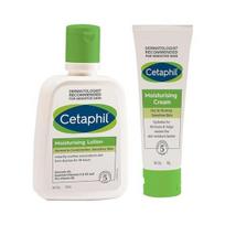 Cetaphil Drėkinamasis losjonas 100 ml ir drėkinamasis kremas 80 g rinkinys white