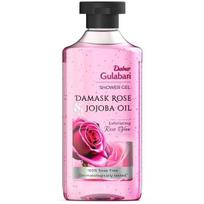 Dabur Gulabari Shower Gel-Damask Rose & Jojoba Oil-250ml|Rose Extract Beads for Exfoliation|Damask Rose Fragrance|No Parabens & Silicones