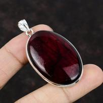 Raudonas Ugnies Labradorito Pakabukas Brangakmenio Pakabukas Rankų darbo Pakabukas 925 Sterlingo Sidabro Pakabukas Boho Stiliaus Papuošalas Dovana Jam Visiškai Naujas Pakabukas