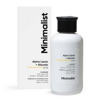 Minimalist 7% ALA & AHA šviesinantis veido prausiklis su vitaminu B5 drėkinimui, glikolio rūgštimi šveitimui ir alfa lipoine rūgštimi | 100 ml