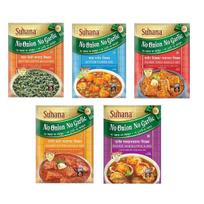 Suhana Be svogūnų, Be česnakų, 1 X Paneer Tikka Masala, 1 X Mutter Paneer, 1 X Paneer Butter, 1 Mutter Methi Malai, 1 X Paneer Makhanwala Masala Mišiniai.