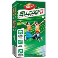 Dabur Gliukozė-D Sultinga ir skani - 1 kg miltelių (Dėžutė) | Greitas energijos atstatymas su 99,4 % gliukozės | Vitaminas D stiprina imunitetą