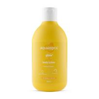 Aqualogica Glow+ šilkinis kūno losjonas su papaja ir vitaminu C | Normaliai ir sausai odai | Suteikia 24 valandų drėkinimą | 300 ml