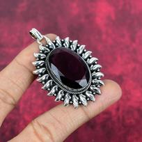 Ametisto Pakabukas Brangakmenių Papuošalai, 925 Prabuotas Sterlingų Sidabro Pakabukas, Dovana Moterims Rankų Darbo Pakabukas 2.36 Inches violetinė