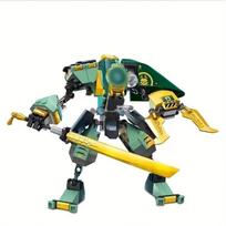 241 vnt. Ninja Lloyd povandeninis mecha statybiniai kaladėlės Surinkimo statybinės kaladėlės Mecha mūšio žaidimų rinkinys Dovana vaikams berniukams Green Pincer Mecha