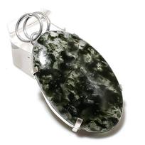 Natural Lodolite Quartz Gemstone 925 Sterling Silver Gift Pendant 2.05  k3o34