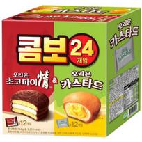 [Orion] Kombinuotas Choco Pie 12 vnt. + Custard 12 vnt. 744 g black