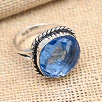 Tanzanite Gemstone 925 Sterling Silver Handmade Beautiful Jewelry Ring 4 mėlyna