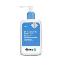 The Derma Co 2% Niacinamido švelnus odos prausiklis jautriai, sausai, normaliai odai - 125 ml Nedirginantis | Švelniai valo makiažą