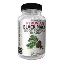 Black Maca šaknis (180 lašų, ​​500 mg), Ekologiškos Peru juodosios makos šaknų kepurės, Heilen Biopharm