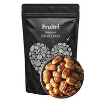 Fruitri Premium Zahidi datulės 1 kg pakuotė, khajur džiovinti vaisiai, sultingos ir skanios Khajoor, 100% natūraliai džiovintos ir be jokių konservantų, pasiūlymas