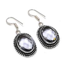 Natural Alexandrite Quartz Gemstone 925 Sterling Silver Gift Earring 1.81  g3t18