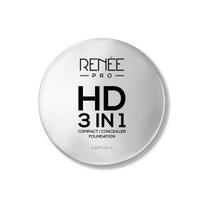 RENEE Pro HD 3-IN-1 Compact – soie, kompaktiška pudra, maskuoklis ir makiažo pagrindas, puikiai dengia ir glotni šilkinė apdaila, skirta visai odai su vitaminu E, C