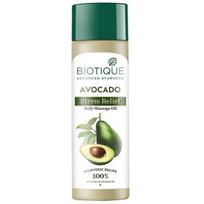 Biotique Cado Streso Malšinimo Avokadų Kūno Masažo Aliejus | Gydo ir Drėkina sausą odą | 200ml