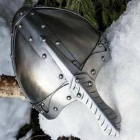 Viduramžių vikingų normanų šarvų šalmas 18GA SCA LARP mūšio kario riterio šalmas plieninis vikingų šalmas