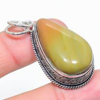 Natural Polygram Jasper Gemstone 925 Sterling Silver Gift Pendant 1.85  t5j19