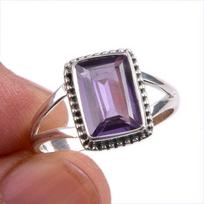 Natural Alexandrite Gemstone 925 Solid Sterling Silver Jewelry Ring S.9.5 a4i96