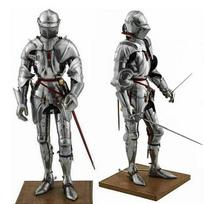 Viduramžių dėvimi šarvai, gotikinio riterio koviniai šarvai, viso kūno kostiumas LARP ir Cosplay dovanoms