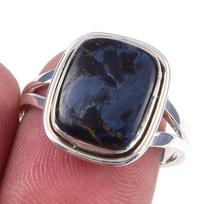 Natural Pietersite Gemstone Handmade 925 Solid Sterling Silver Ring Size 7 P4k00