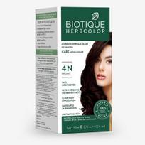 Biotique Herbcolor kondicionuojantys plaukų dažai l Amoniako neturintys plaukų dažai l 50g + 110ml| Ruda 4N (Pakuotėje 1 vnt) gray