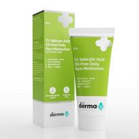 The Derma Co 1% Salicilo rūgšties be aliejaus veido drėkiklis su avižų ekstraktu aktyviems spuogams - 50g