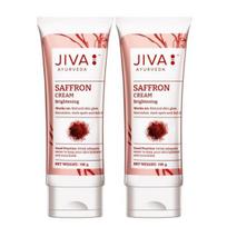 Jiva Šafrano kremas 100g | 100% Ajurvedinė formulė | Šviesina dėmeles, hiperpigmentaciją ir tamsias dėmes | Skatina kraujotaką (Pakuotėje 2)