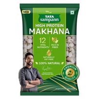 Tata Sampann Didelio baltymų kiekio lotoso sėklos (Phool Makhana) 200 g su 12 gyvybiškai svarbių maistinių medžiagų, gausu skaidulų, natūraliai be riebalų, rekomenduoja šefas Ranveer Brar
