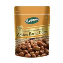 Happilo Premium Auksiniai Barhi datulės 500 g | 100 % natūraliai džiovintos | Be konservantų | Šviežios ir minkštos datulės su natūraliu saldumu | Be glitimo | Be GMO
