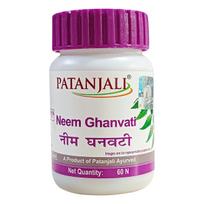 Patanjali Neem Ghanvati – Ajurvedinės žolelių tabletės su neem ekstraktu