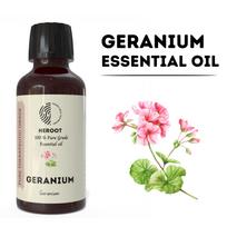 Geraniumo 100 % grynas eterinis aliejus, natūralus terapinės klasės švytinti oda Volume=10ml