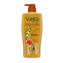 Dabur Vatika Ajurvedinis šampūnas, 640 ml Dus Poshan Power of 10 plaukų problemų