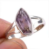Natural Ametrine Gemstone Handmade 925 Solid Silver Jewelry Ring Size 7 k1L40