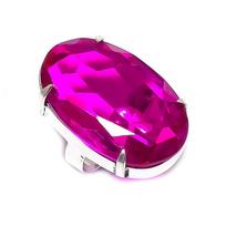 Natural Pink Rubillite Gemstone 925 Sterling Silver Jewelry Ring Size 4 y1h01